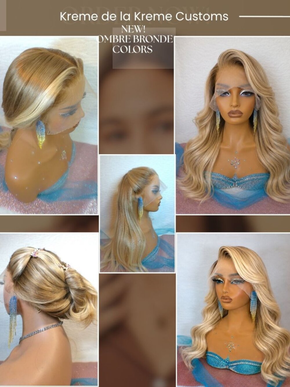 20 in Strawberry Blonde Balayage HD Lace Front Wig 100% Human Hair 13x6